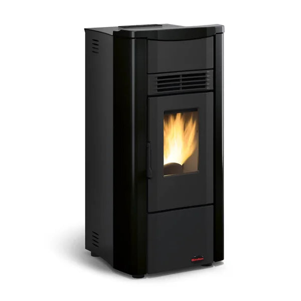 Pelletkachel TMC 810 Elegance 8,10 kW Zwart-Bordeauxrood