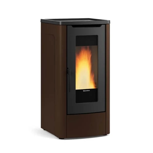 Pelletkachel TMC 810 Elegance 8,10 kW Zwart-Bordeauxrood