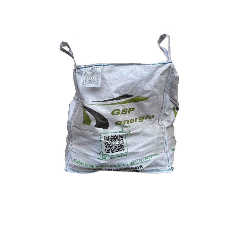 Bulk geperste boomstammen – Big Bag (200 kg) – 100 % natuurlijk