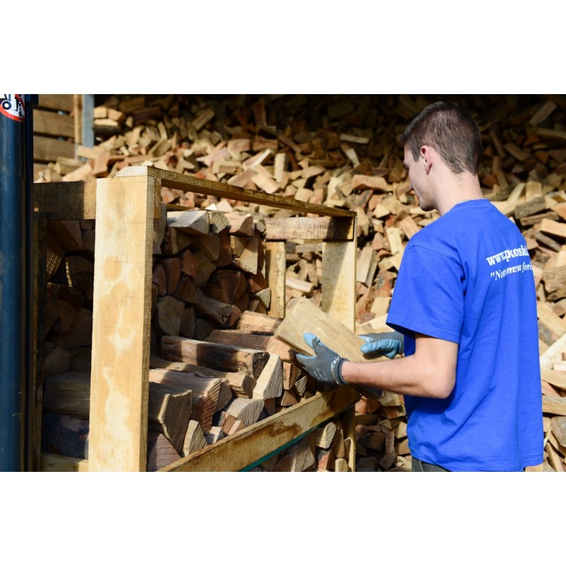 Pallet van 2st 33cm speciaal hout voor massakachels - ovendroog - klaar voor gebruik - zachthout/hardhout